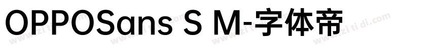 OPPOSans S M字体转换